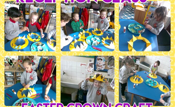 Image of Reception Class - Easter Crown Craft