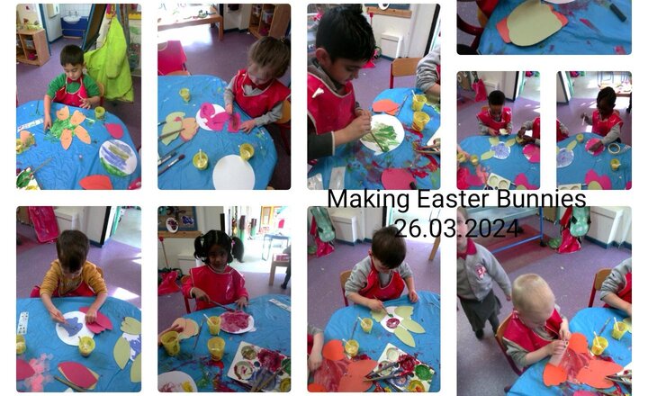 Image of Pre School - Making Easter Bunnies