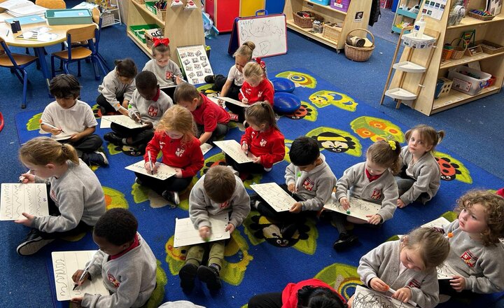 Image of Handwriting in Reception