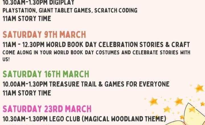 Image of Darwen Library Events in March