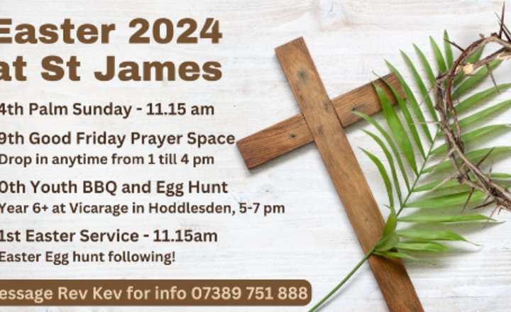 Image of St James over Darwen Church - Easter Activities 